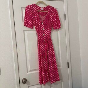 LPA Women's Pink and Red Dress